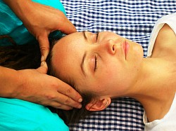 Scalp, head and face treatment - acupressure points for all the meridians in the body