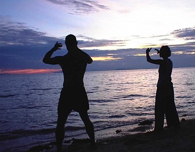 Qi Gong, standing postures for cultivating internal qi, concentration and calm mind