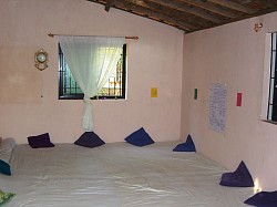 The Shiatsu Dojo (practice and study space) in Arambol, Goa, south India.