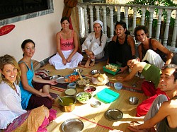 Reiki Course - Level 1 , sharing a meal (Arambol, Goa, India)