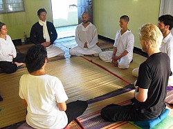 Meditation, grounding and self-healing practice. Knowing Touch Course. (Arambol, Goa, India)