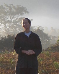 After Qi Gong morning practice (Three Lotus House, Chiang Mai, Thailand)